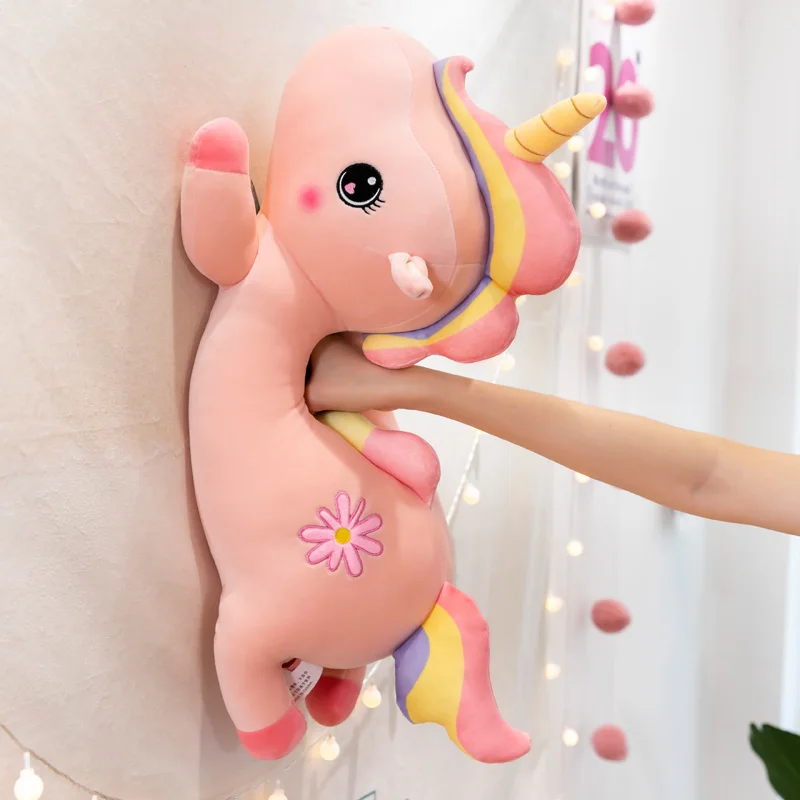 

Mythical Unicorn Plush Toys Soft Stuffed Cartoon Animal Horse Baby Pillows Pegasus Dolls New Year Gifts for Children Kids