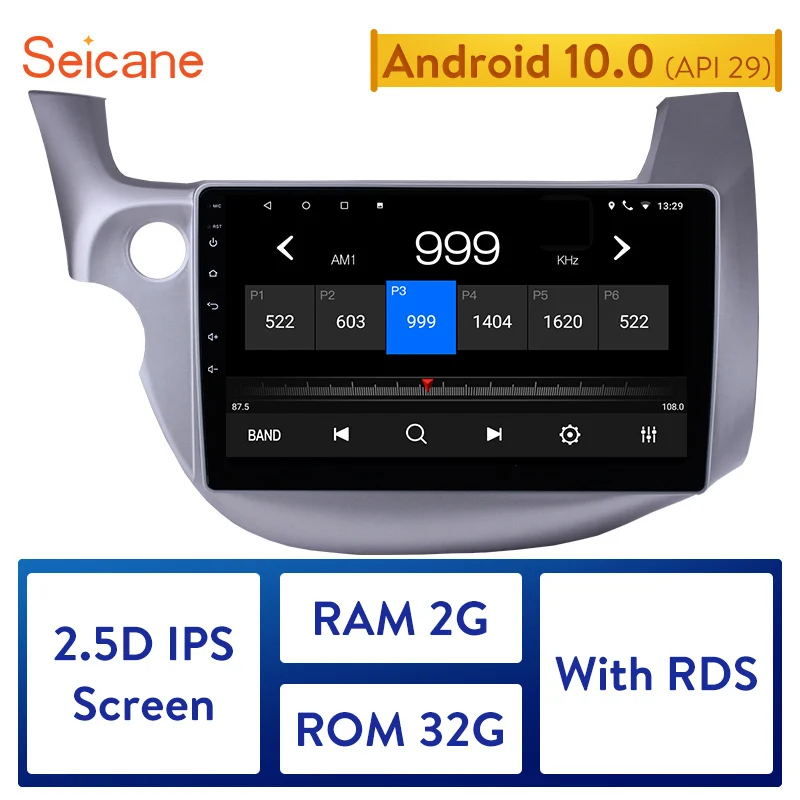 Seicane 4 х ядерный Android 10 0 1 &quotсенсорный экран Bluetooth 2Din автомобиль радио GPS для 2007 2002