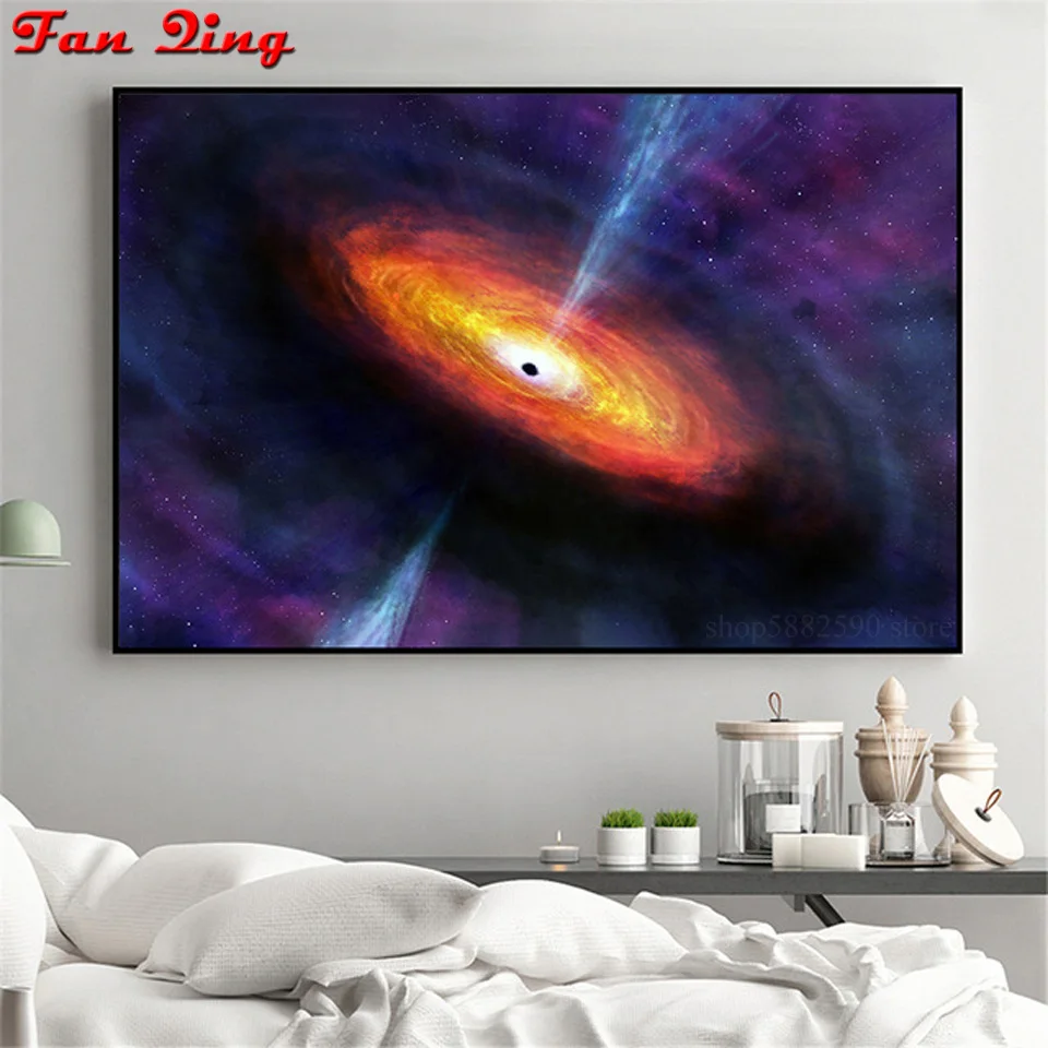 

Diamond Painting Cosmic Sky Full Square Round 5D DIY Rhinestone Embroidery Cross Stitch Kit Mosaic Home Decoration Gift