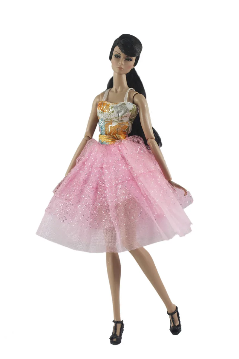 

Spring Pink Lady Dress Outfit Suit Sets for Barbie BJD FR SD Doll Clothes Role Play Accessories Toys for Girl