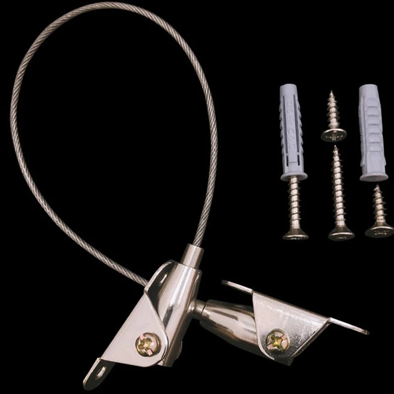 

1 set Safety Anti-Tip Adjustable Straps Wire Fixing Flat Wall Strap Prevention Furniture Wall Strap Prevention Device
