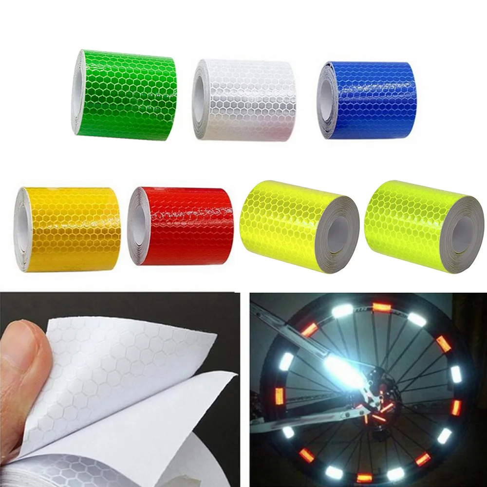 Светоотражающие наклейки для велосипеда клейкая лента безопасности белые