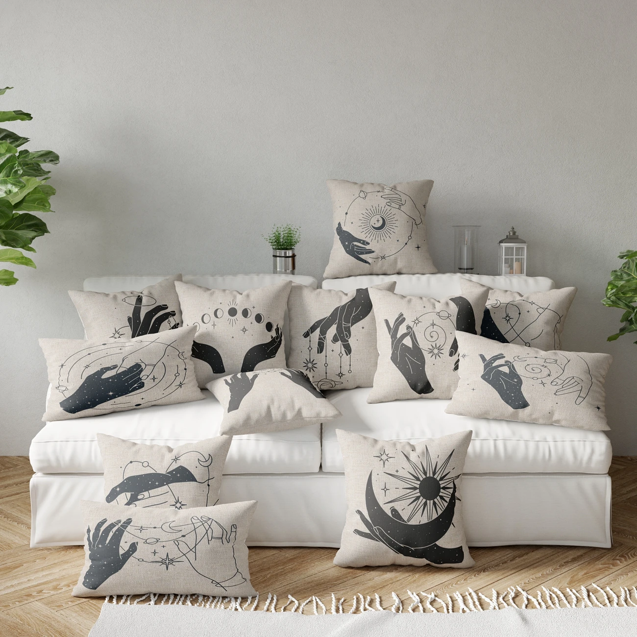 Чехол для подушки в скандинавском стиле 40*40 45*45