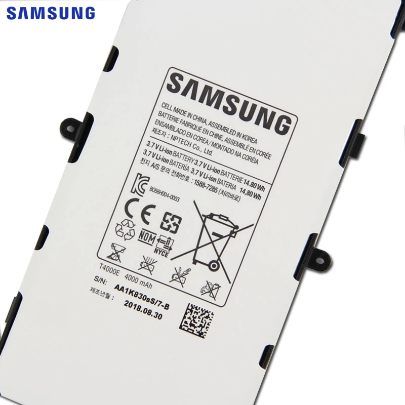 Samsung сменный аккумулятор T4000E для samsung GALAXY Tab3 7,0 T210 T211 T2105 T217a аутентичный Аккумулятор для планшета 4000 мАч