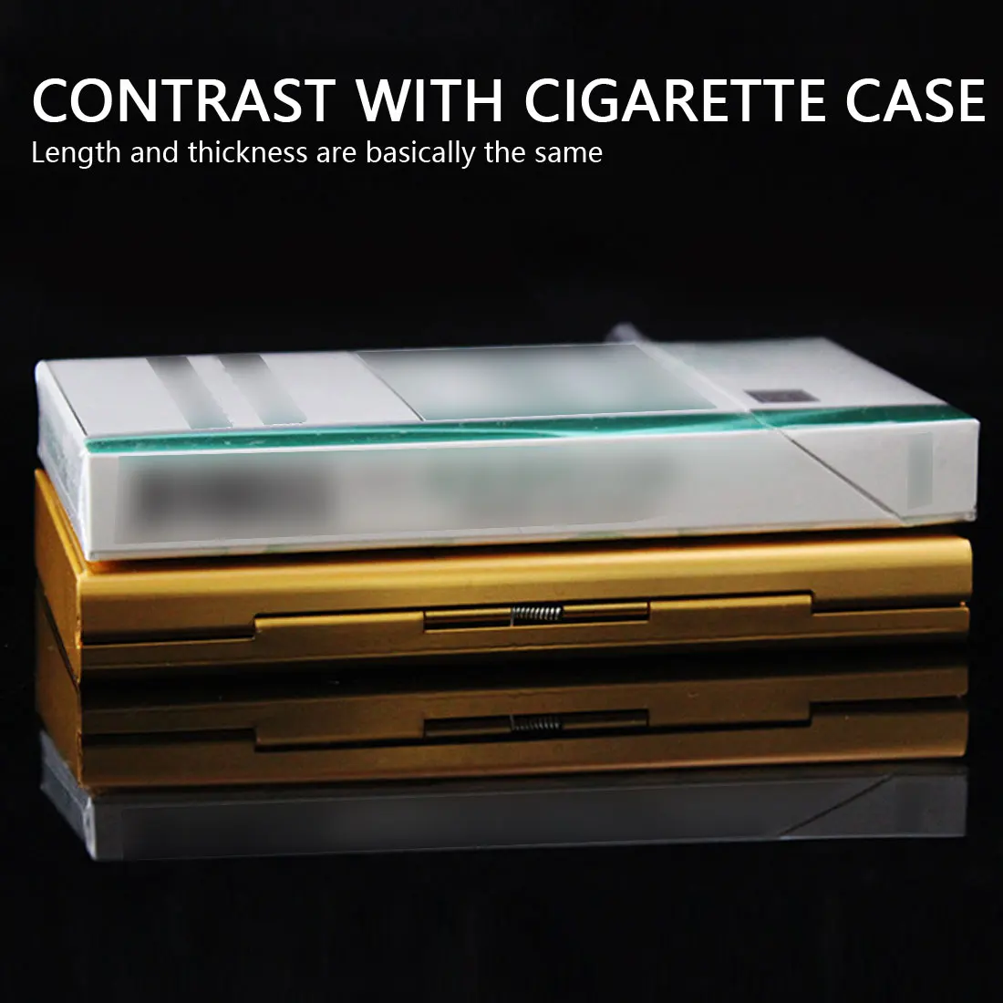 

Cigarette Case Men's And Women's Hot Cigarettes Aluminum Cigar Pocket Storage Gift Box