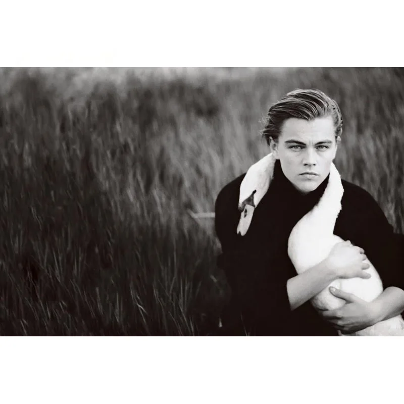 Настенный холщовый постер на заказ Леонардо ДиКаприо картина 27x40 см для