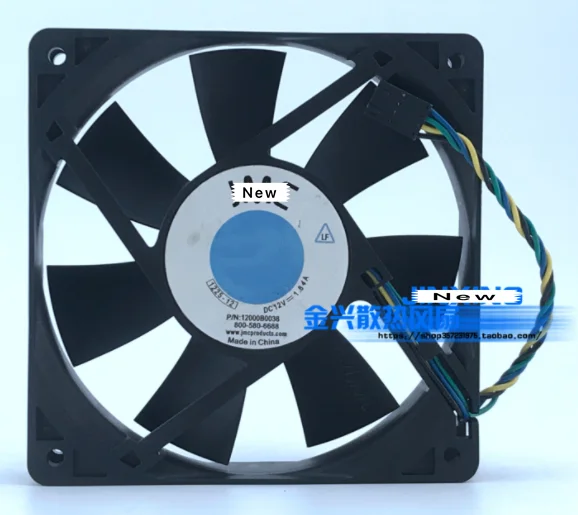 

For Emacro For JMC / DaTech 1225-12 12000B0038 DC 12V 1.84A 120x120x25mm 4-wire Server Cooling Fan