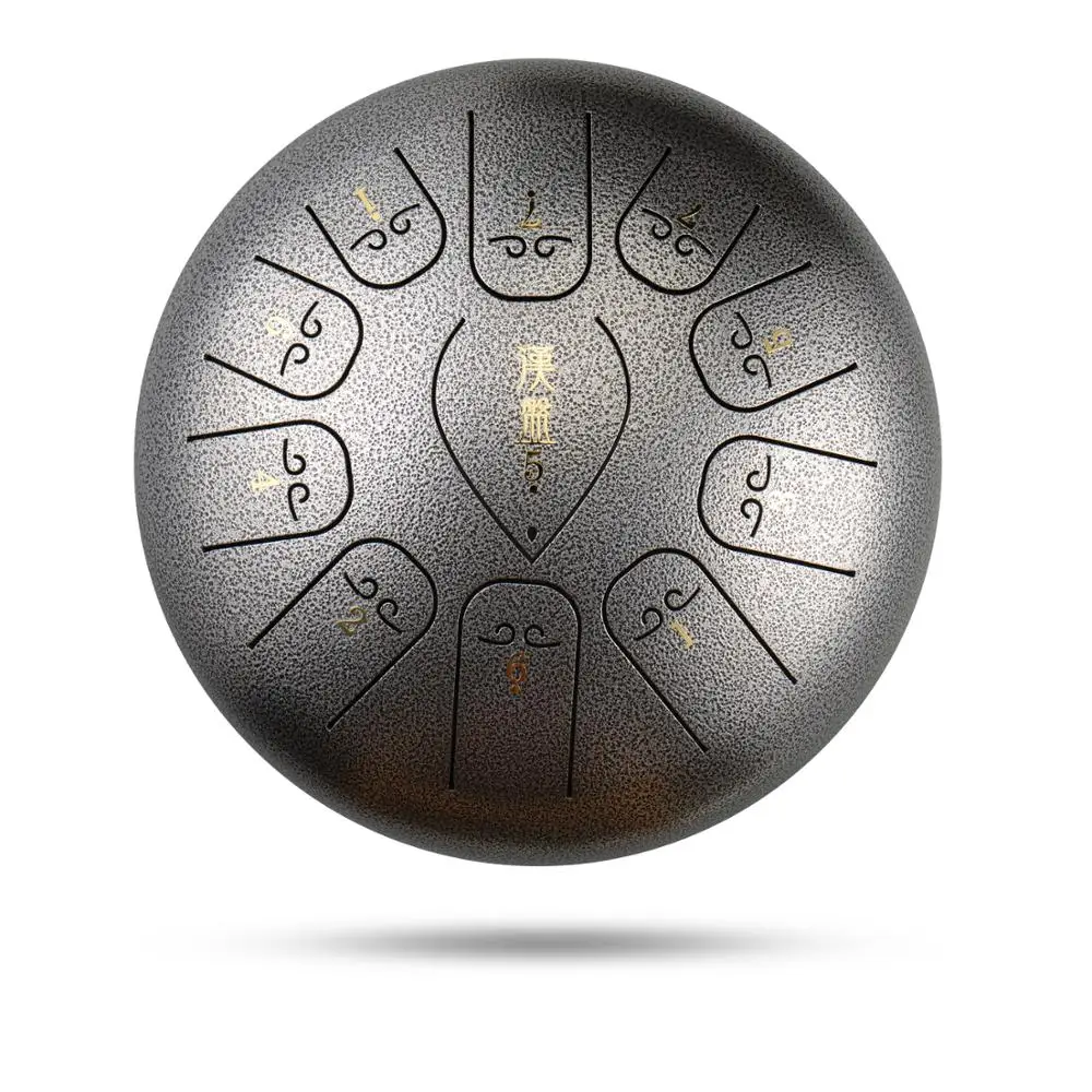 

Стальной барабан для языка, 12 дюймов, 11 тонов, Эфирный барабан, ручной барабан для танга, музыкальный инструмент для начинающих, перкуссия, б...