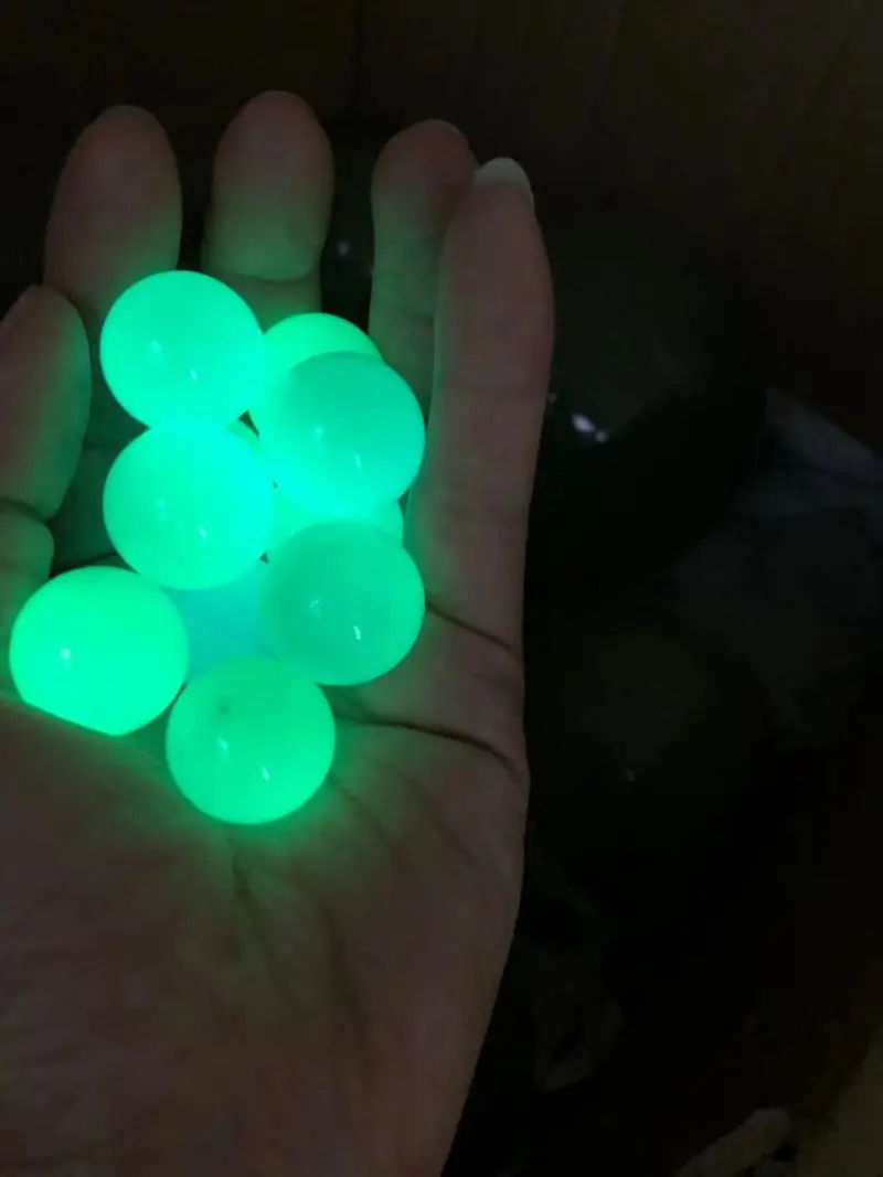 

20mm Dia Bead Excellent Shine Gym Mala Nature Ore Gemstone Night glow Fluorite globe No hole