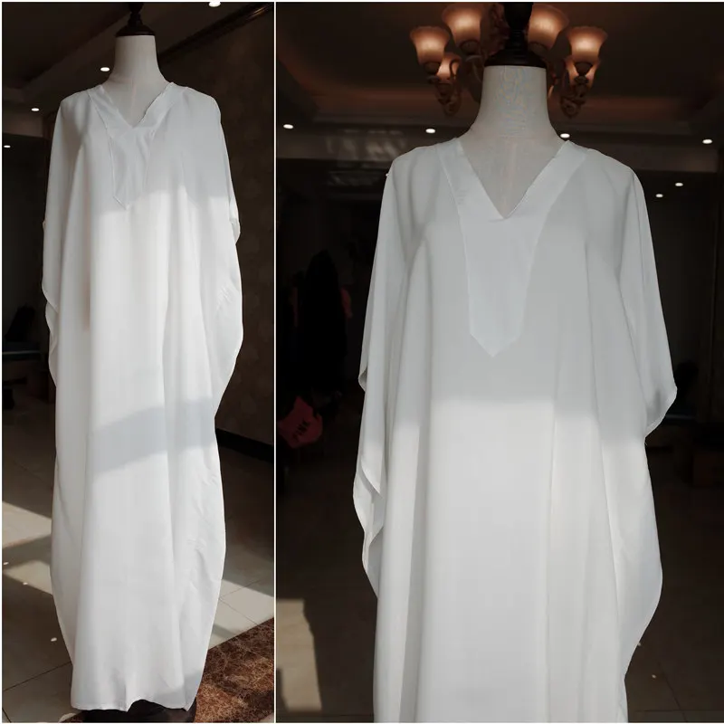 2021 новые свободные белый Хлопковый кафтан пляжное платье размера плюс женская
