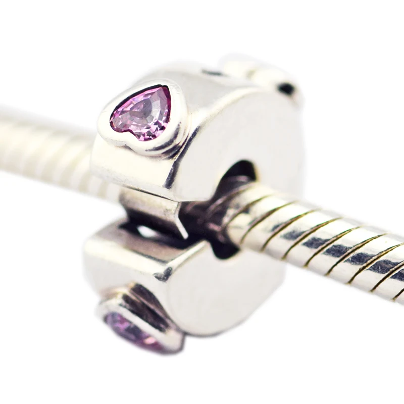 Изящное ювелирное изделие хит любви заколка модный розовый серебряные бусины 925