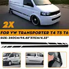 2 шт., виниловые полосы для автомобиля, для VW Transporter T4 T5 T6