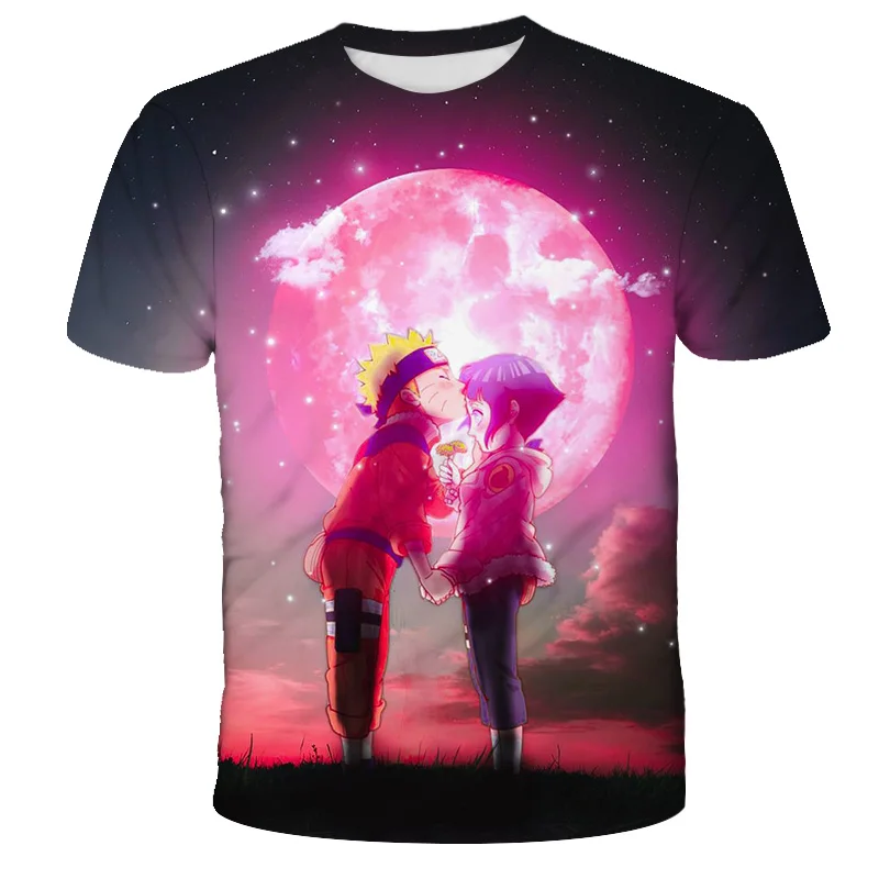 

Japan Harajuku anime Naruto children's T-shirt boys printed T-shirt 2021 new summer Girls Fashion short sleeve T-shirt