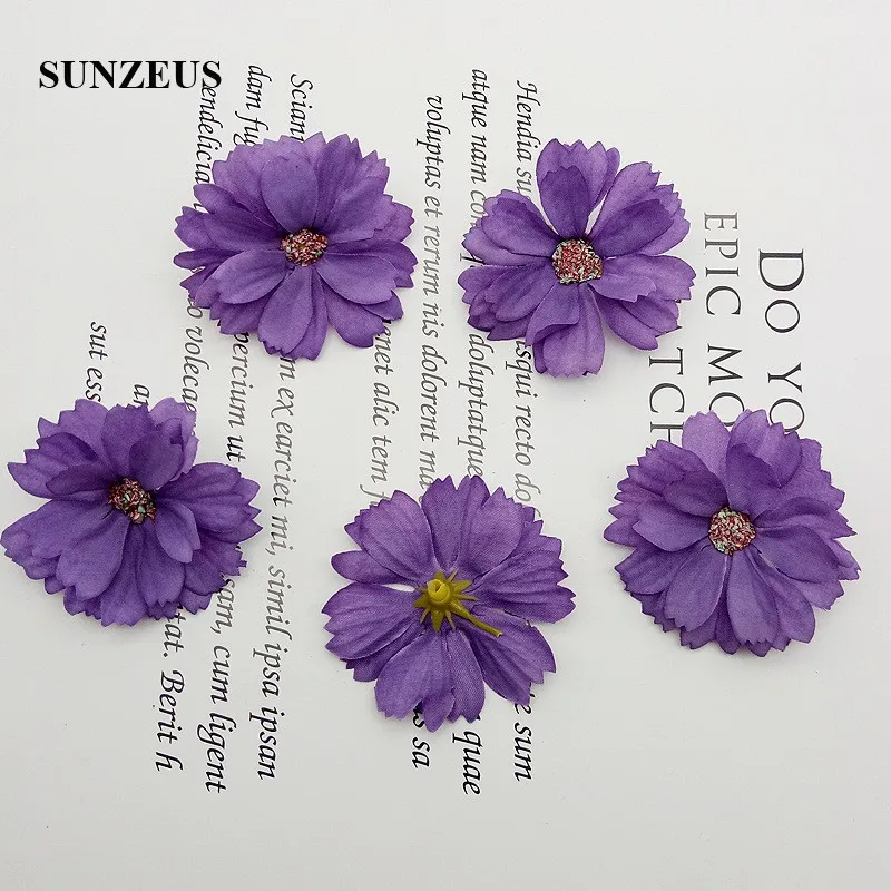 4 5 см DIY Искусственные цветы полиэстер Свадебные украшения из лепестков ручной