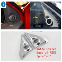 matte interior refit kit pillar a door speaker head lamps door handle cover trim fit for mitsubishi outlander 2013 2019