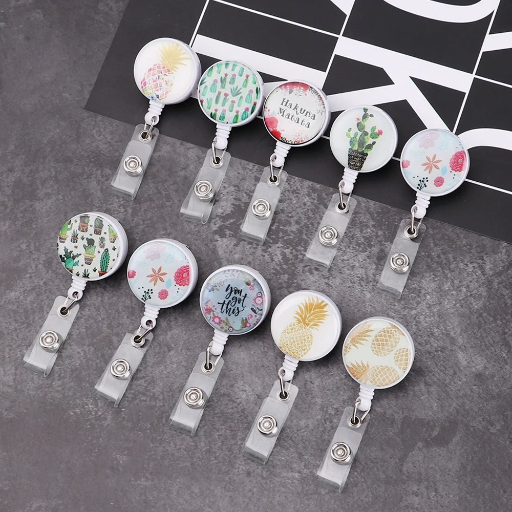 Держатель таблички с идентификацией IC выдвижной значок держателем модный зажим