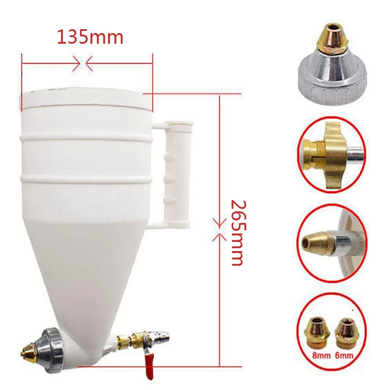 Exterior Wall Building Paint Real Stone Plastic Coated Sprayer Cement Mortar Latex Spray | Инструменты