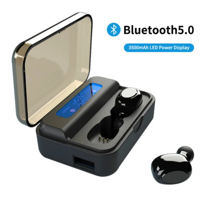TWS стереонаушники S590 с поддержкой Bluetooth 5 0 3500 мА · ч|Наушники и гарнитуры| |