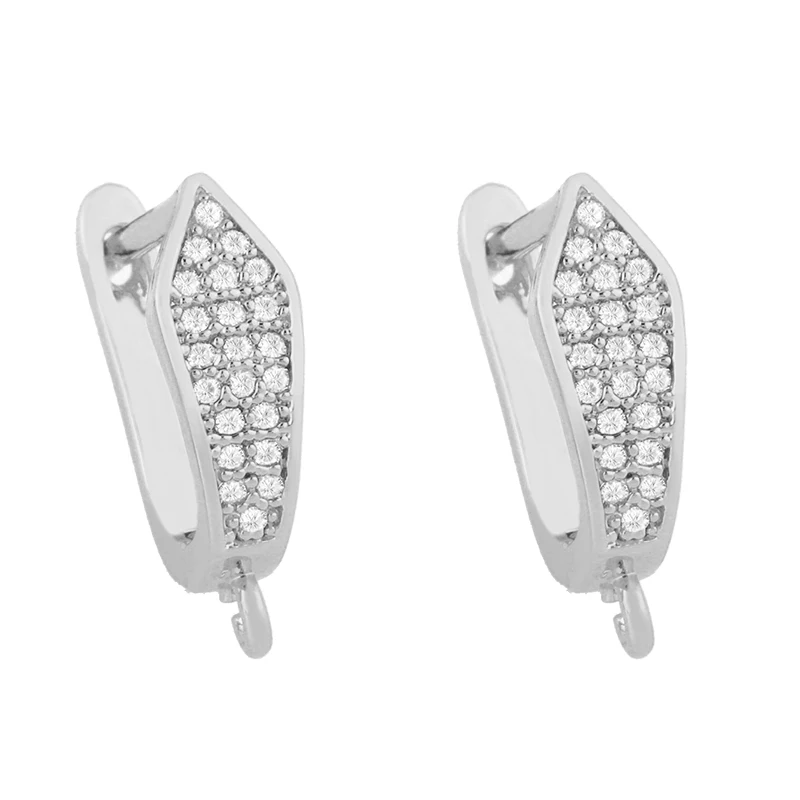 OCESRIO латунные серебряные серьги крючки аксессуары хрустальные серьги-гвоздики