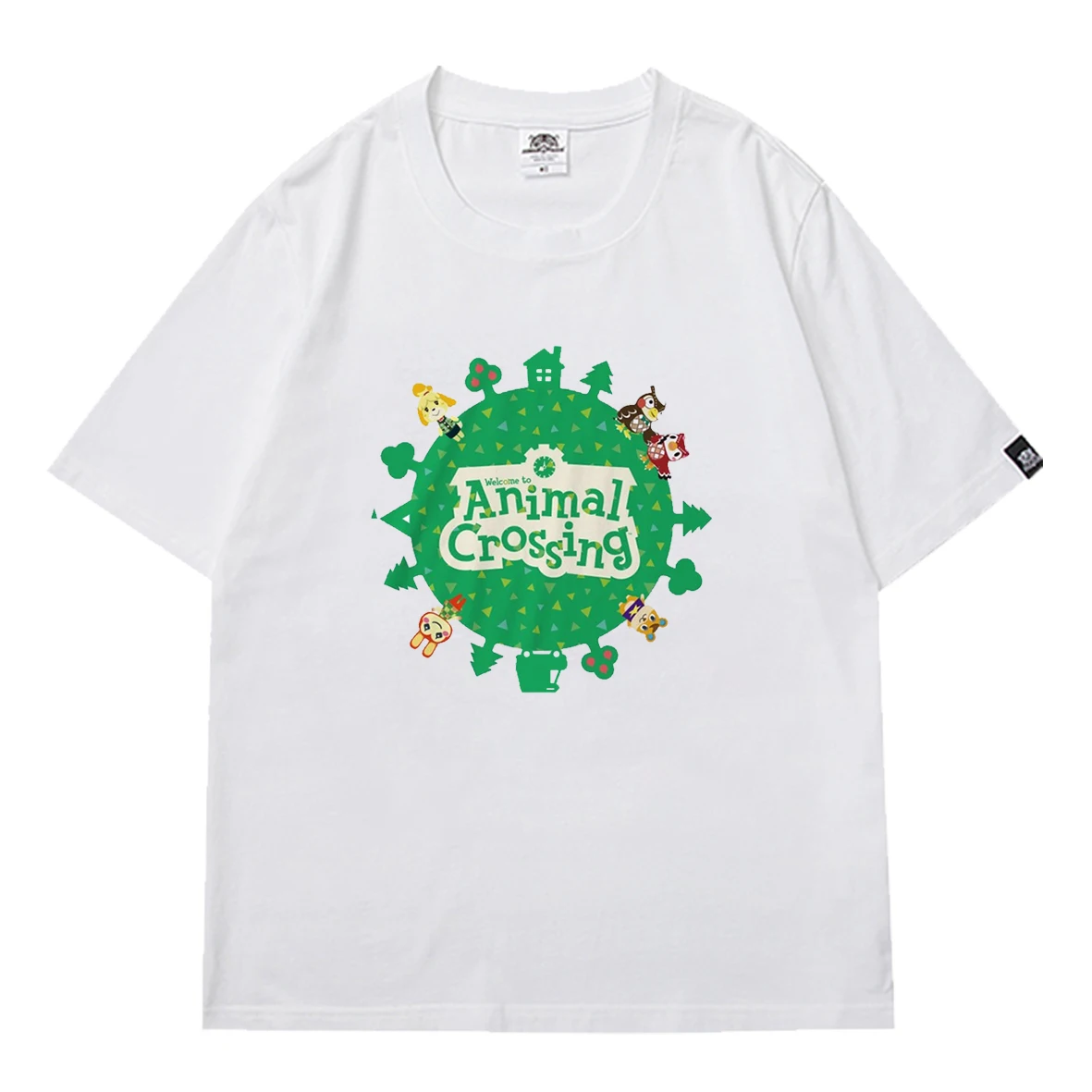 

Animal Crossing Hot Game Patterned Unisex Tops T Shirtd Summer Men Oversized T-shirt T Shirt Anime Cartoon Short Sleeve T-shirts