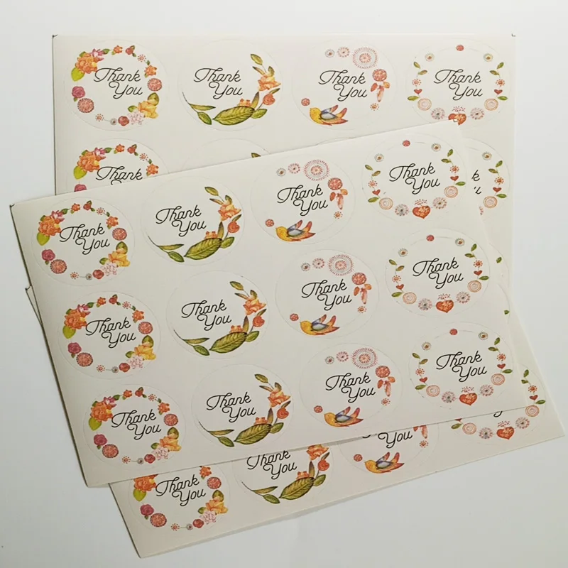 60 шт упаковочные подарочные пакеты спасибо этикетка бумажные свадебные