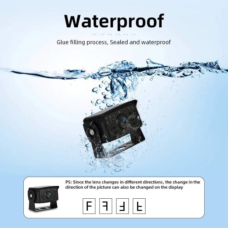 구매 Jansite 7 인치 자동차 DVR 대시 카메라 레코더 720P IPS 대시 캠 무선 루프 녹음 등록 12-24V 방수 백업 카메라