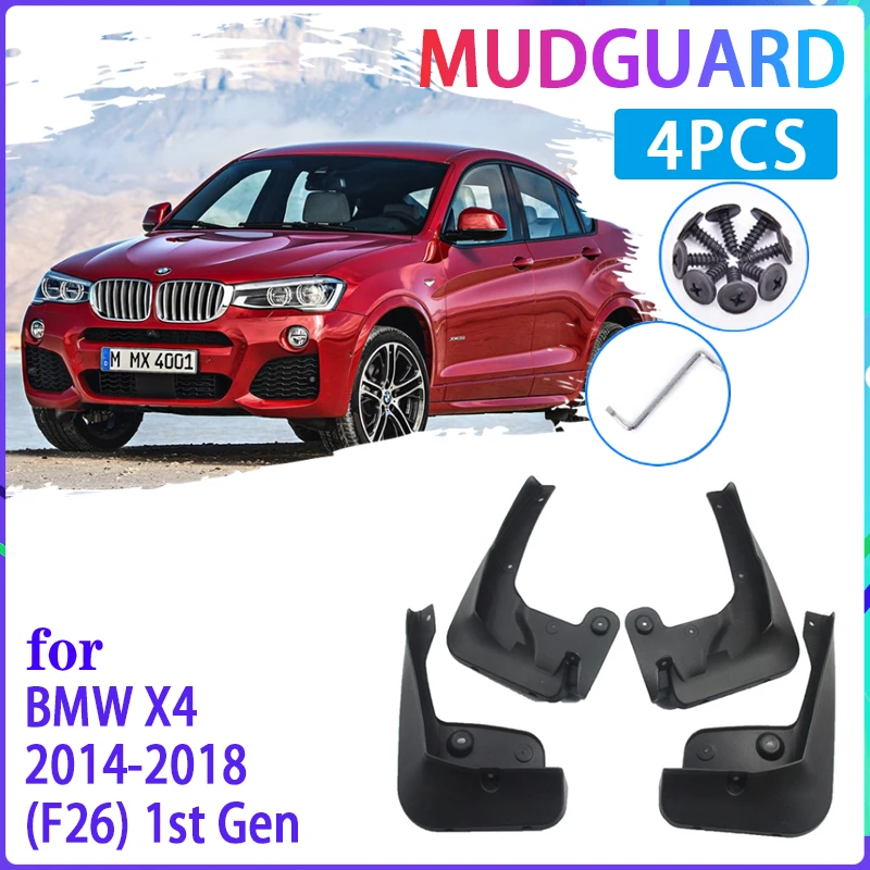 

Car Mud Flaps for BMW X4 F26 2014~2018 2015 2016 2017 Mudguard Splash Guards Fender Mudflaps Auto Accessories