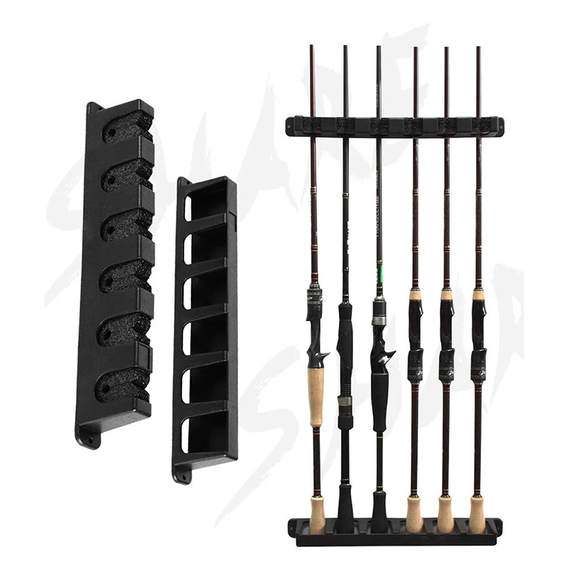 Fishing Rod Holder Professional Wall Mount Storage Fishing Rod Rack Fishing Gear For Home ASD88