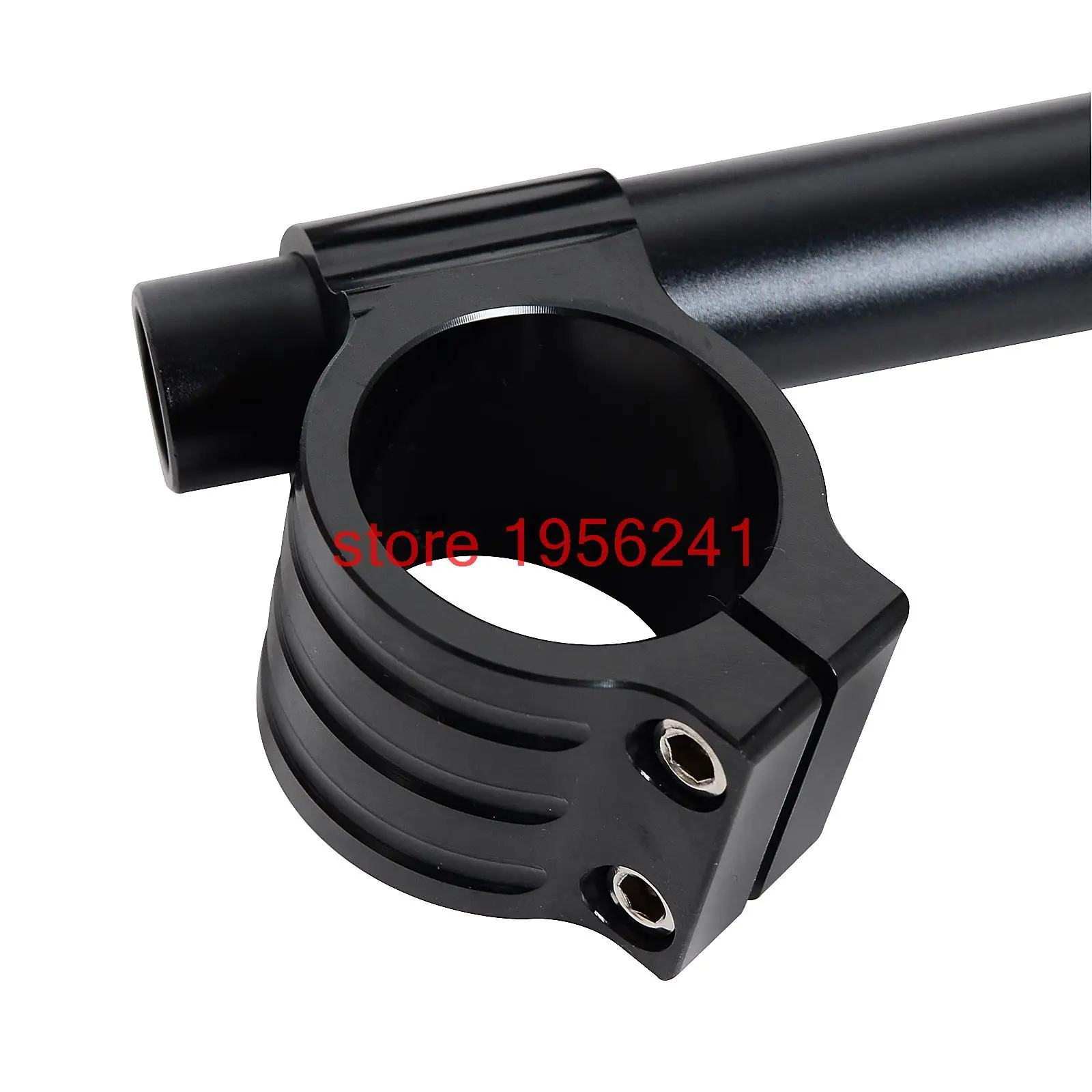 

41mm Aluminum Clip-on Handlebars All Black Fork Tube Safety Motorcycle CNC Clip-On Handlebar for Harley Softail Custom FXSTC