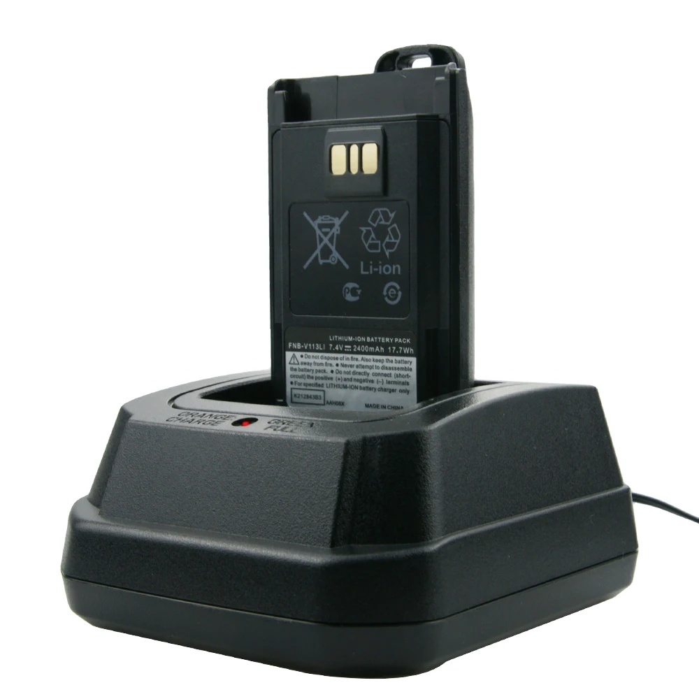 FNB-V113Li 110V-240V Walkie Talkie Li-ion Battery Charger for Yaesu/Vertex Standard Radios EVX-531 EVX-534 EVX-539 VX-450 VX-459
