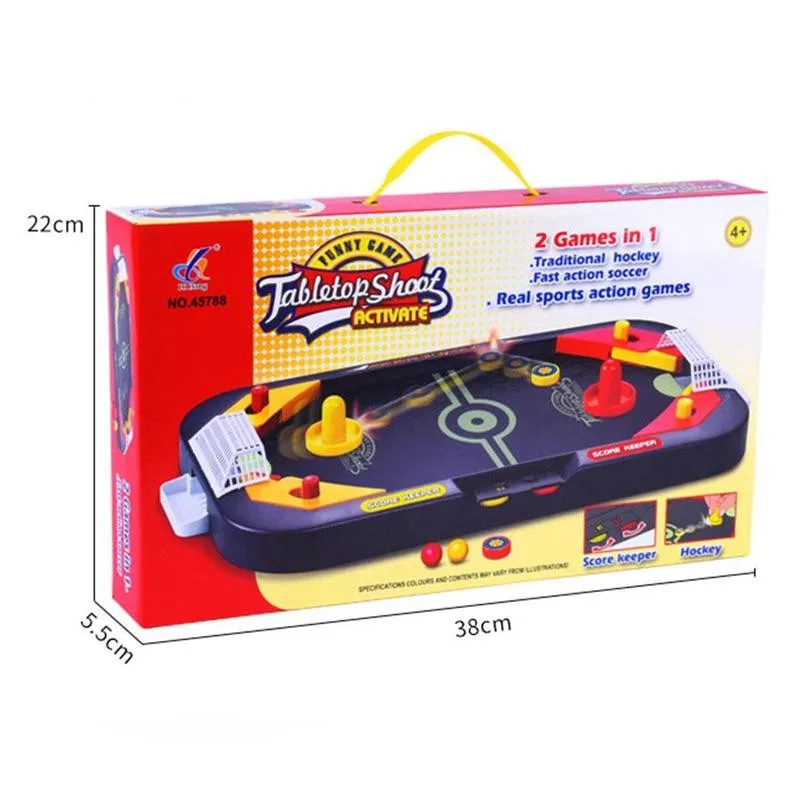 

Children's Mini Table Games Hockey Game Soccer & Ice Toy Party Desktop Games Board Portable Interactive E3K9