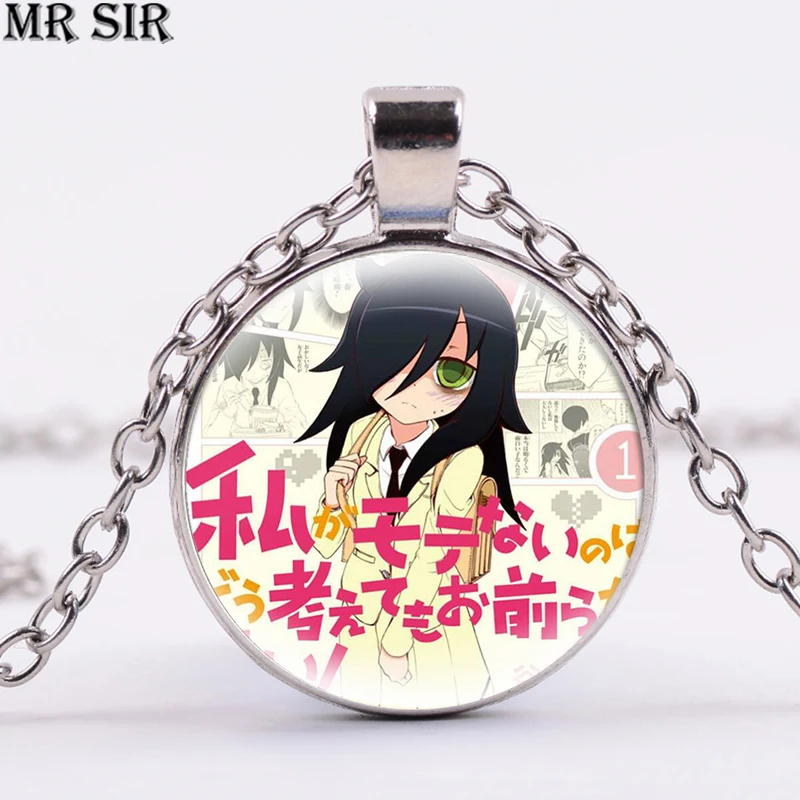 Watamote аниме ожерелье Kuroki Tomoko Nico Tanigawa фигурки цепочка для косплея Чокеры es Glass