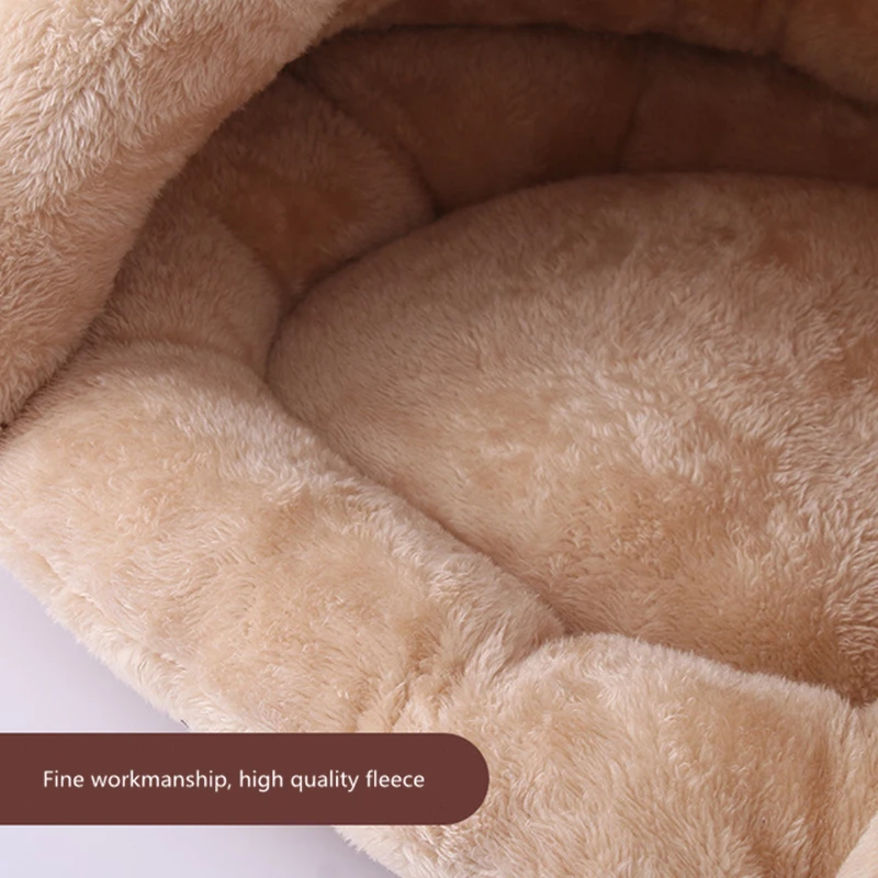 

Cute Puppy Pet Cat Dog Soft Warm Nest Kennel Bed Cave House Sleeping Bag Mat Pad Tent S L 5 Colors Pets Winter Warm Cozy Beds