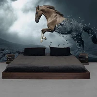 custom mural wallpaper 3d stereo galloping horse photography background photo wall paper home decor living room bedroom modern