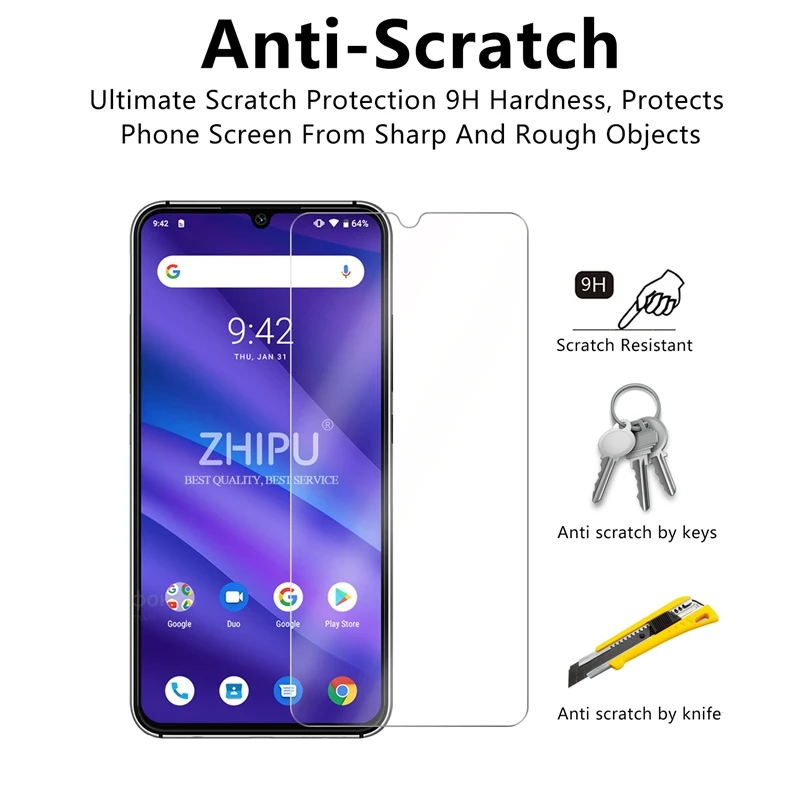 Закаленное Стекло для UMIDIGI A5 PRO Стекло Экран протектор 2.5D с уровнем твердости 9H премиум-класса из закаленного Стекло для UMIDIGI A5 профессиональная защитная пленка