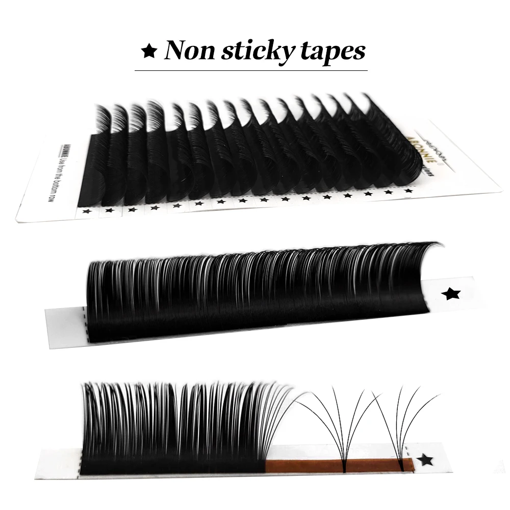 

Abonnie Easy Fanning False Eyelashes Makeup Matte Black Private Label Eyelashes Easy Auto Fanning Volume Lashes Premium