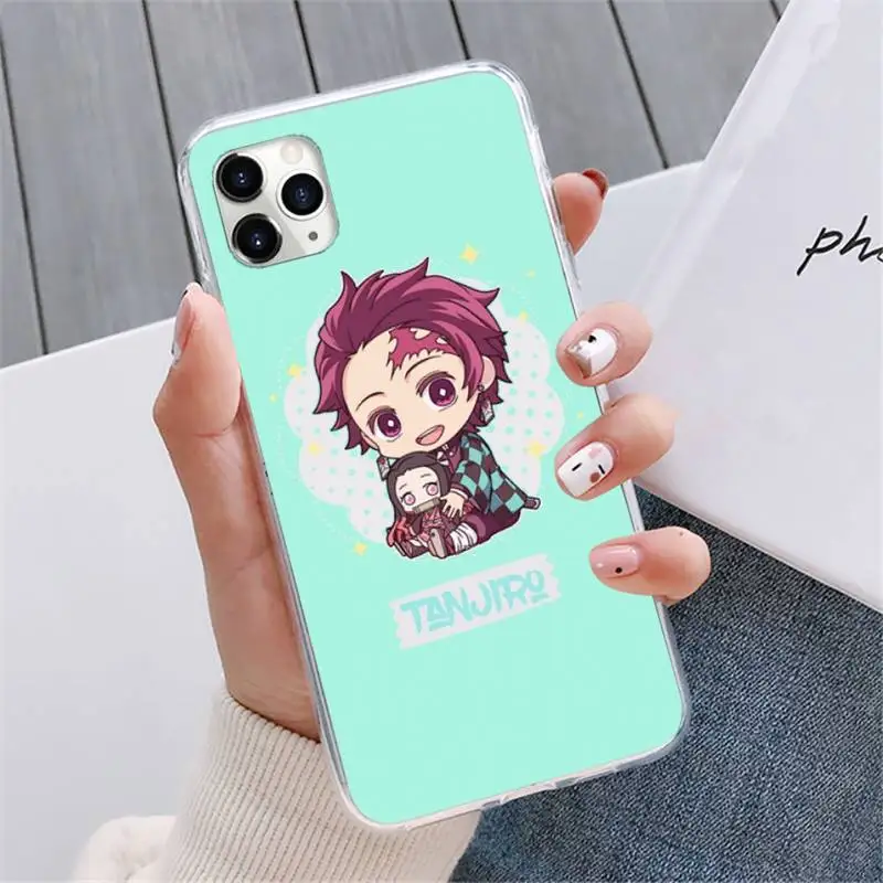 

Demon Slayer Kawaii Anime Phone Case For iphone 12 5 5s 5c se 6 6s 7 8 plus x xs xr 11 pro max mini
