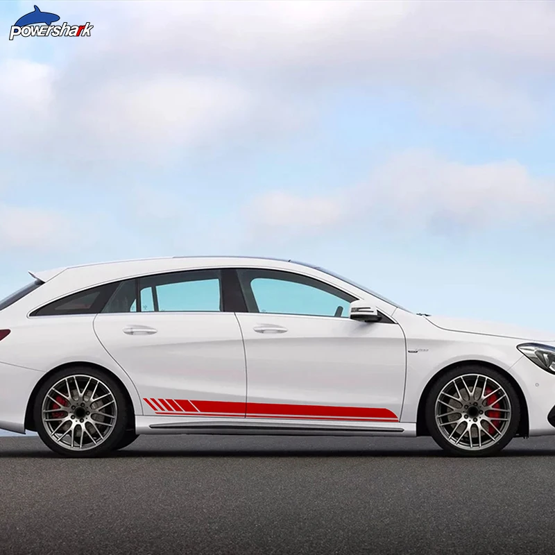 Наклейка на дверь боковые полоски наклейка капот автомобиля для Mercedes Benz A C E GLA CLA