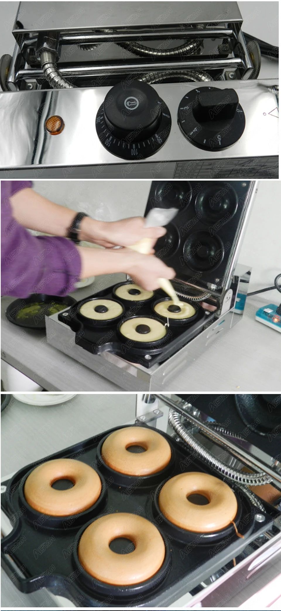 Электрическая автоматическая мини машина EG6A для производства пончиков