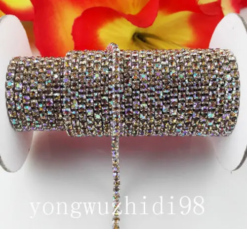 Мода Аппликация светло-фиолетовый AB стекло кристалл горный хрусталь компактный