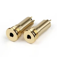 jack 3 5mm female earphone plug 4 pole 3 contact gold plated copper audio metal splice adapter hifi headphone wire connector 3 5