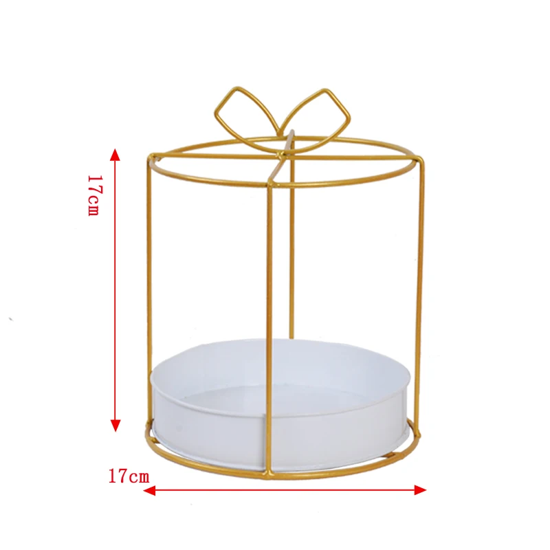 Креативная позолоченная кованая железная металлическая подставка для цветов в