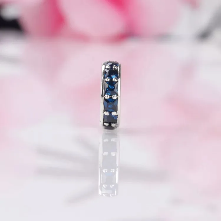 Женский браслет Pandora из серебра 925 пробы синий/лед/черный | Украшения и аксессуары