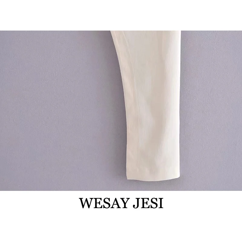 

WESAY JESI Summer Fashion Women's High-Waisted Skirt Chic Elegant Long Skirts Solid Color Asymmetry Vintage High Quality Female