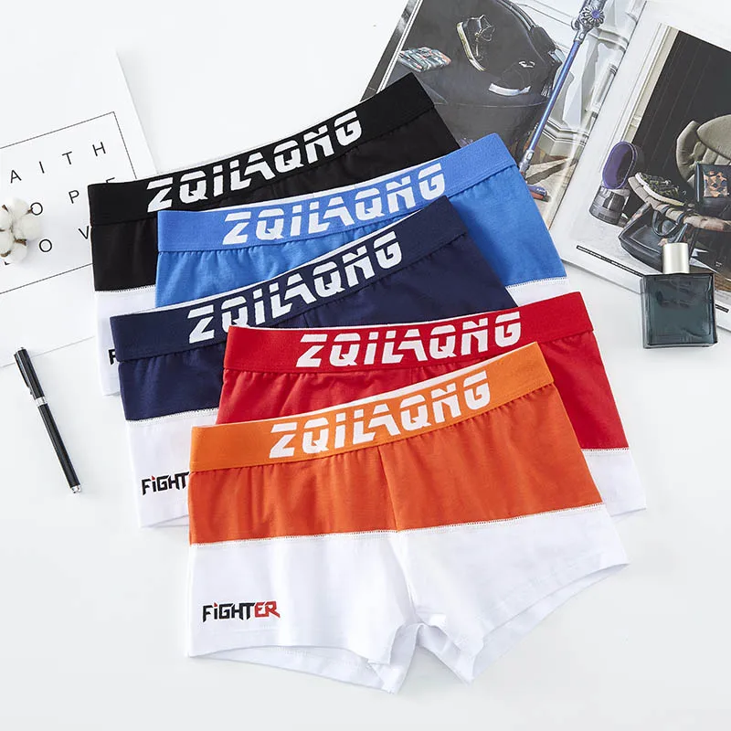 Личность Для мужчин нижнее белье для девочек Трусы шортики хлопковое новые