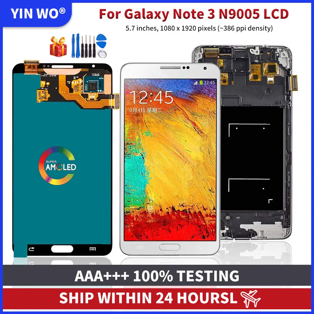 

Оригинальные панели N9005 для Samsung Galaxy Note 3 N900 N900A N900V ЖК-дисплей сенсорный экран дигитайзер в сборе запасные части
