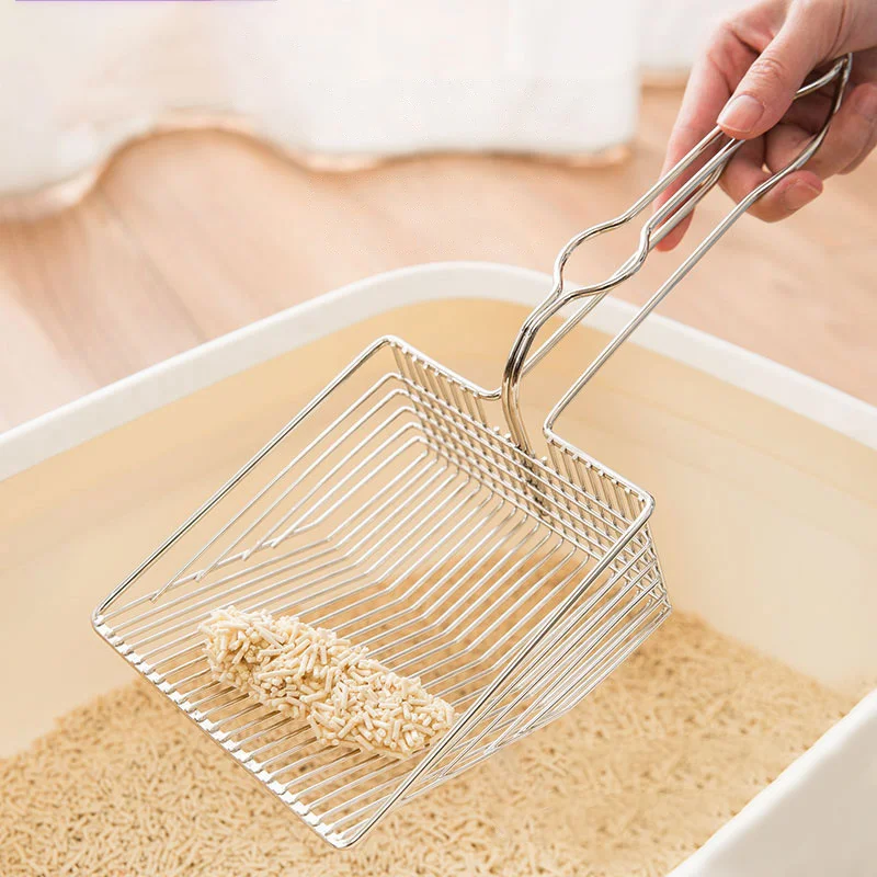 Наполнитель для кошачьего туалета стальная ручка с длинной лопаткой кошек