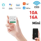 Переключатель Mini Tuya Wi-Fi с поддержкой А, двухсторонний Модуль Автоматизации для умного дома, работает с приложением Alexa Google Home Smart Life