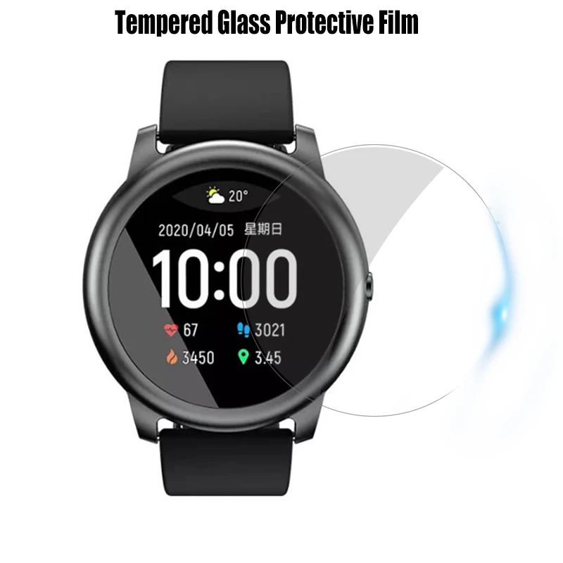 for haylou solar smartwatch charger tempered glass film cover screen protector films for xiaomi haylou solar ls05 smart watch free global shipping