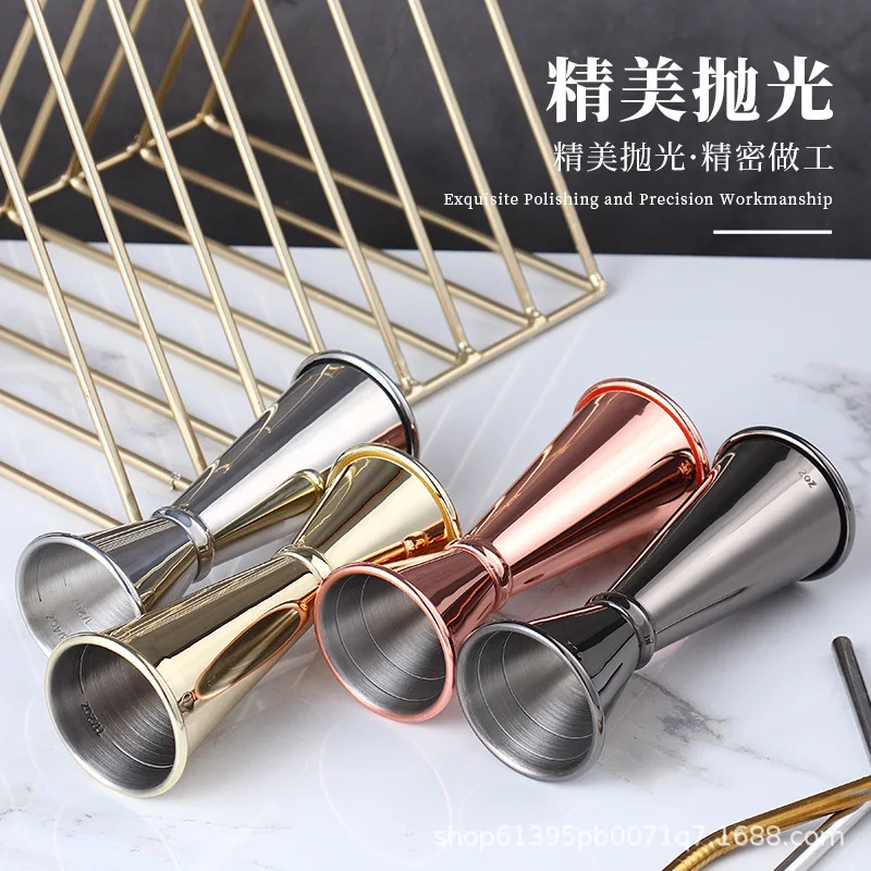 

18/8 Stainless Steel Double Head Measuring Cups Cocktail Jigger Bar Accessories Shot Drink Mixer Bartending Measuring Cup Bar
